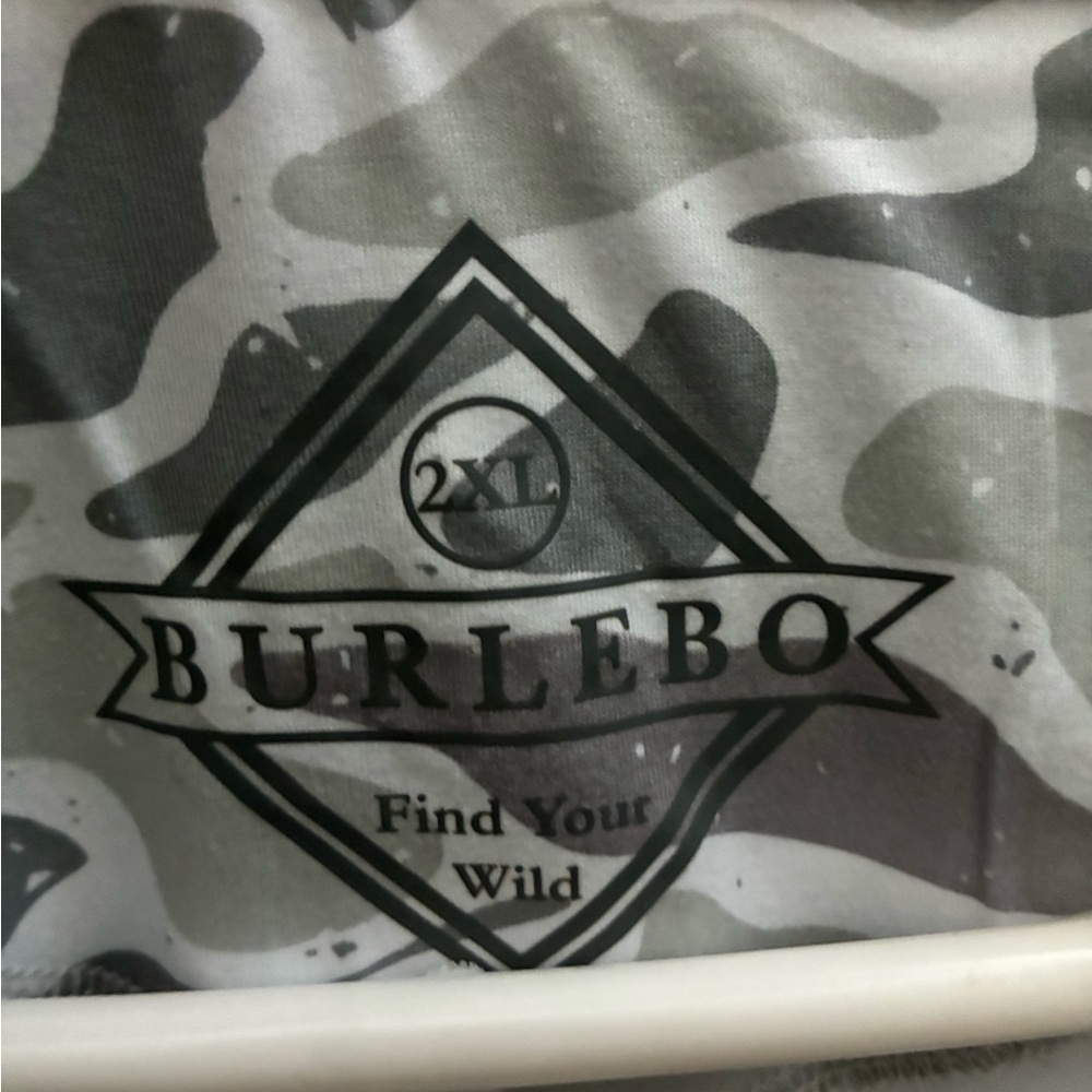 BURLEBO Camouflage Gray and White Polo Shirt - Picture 4 of 4